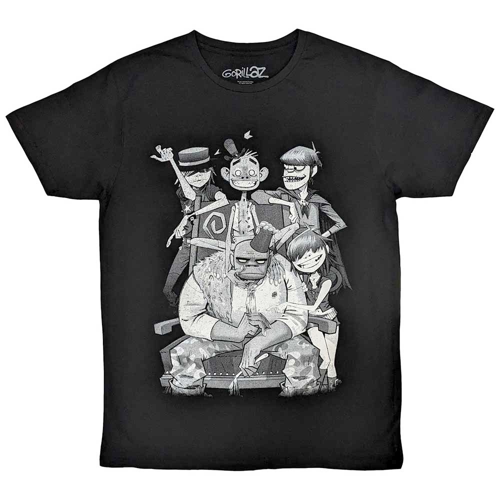 Gorillaz - George Spray Herren TShirt - Schwarz